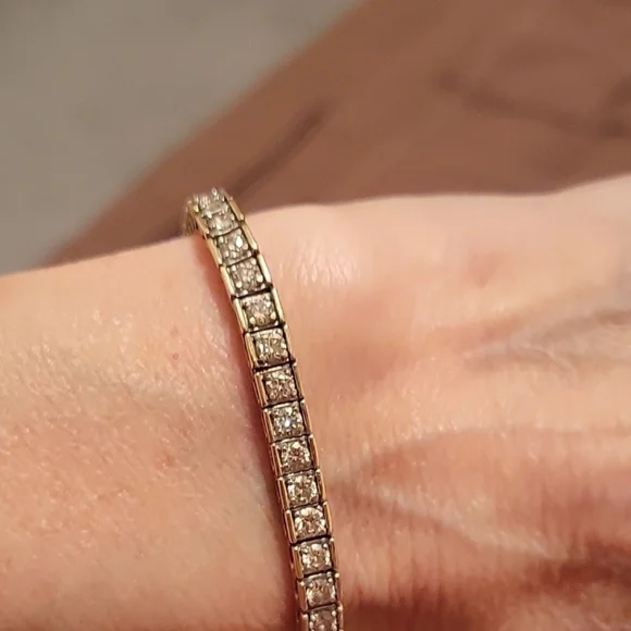 10K Yellow Gold Bracelet 2 CTW - Picture 4 of 6